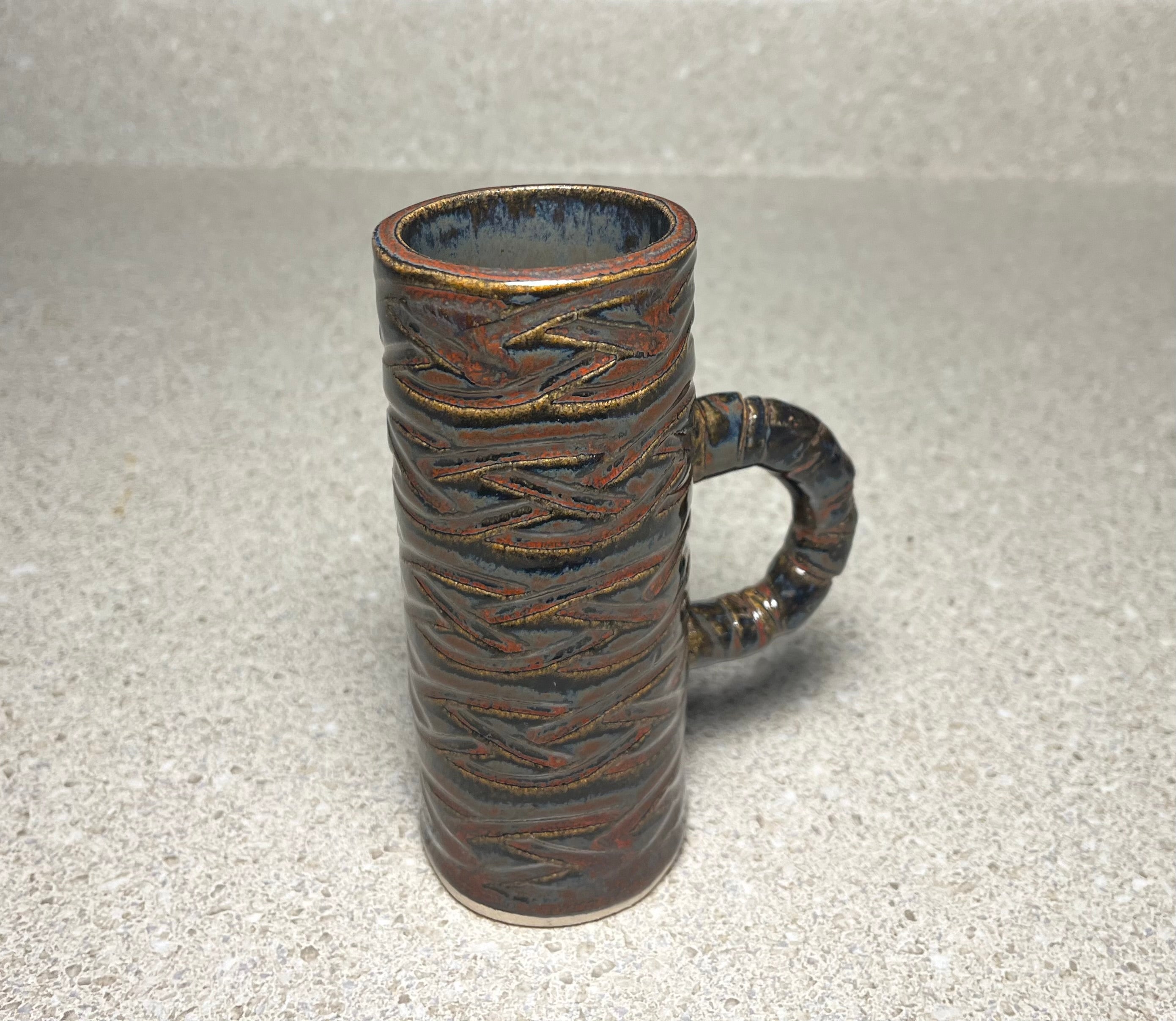 Skinny Mug, Weave Pattern
