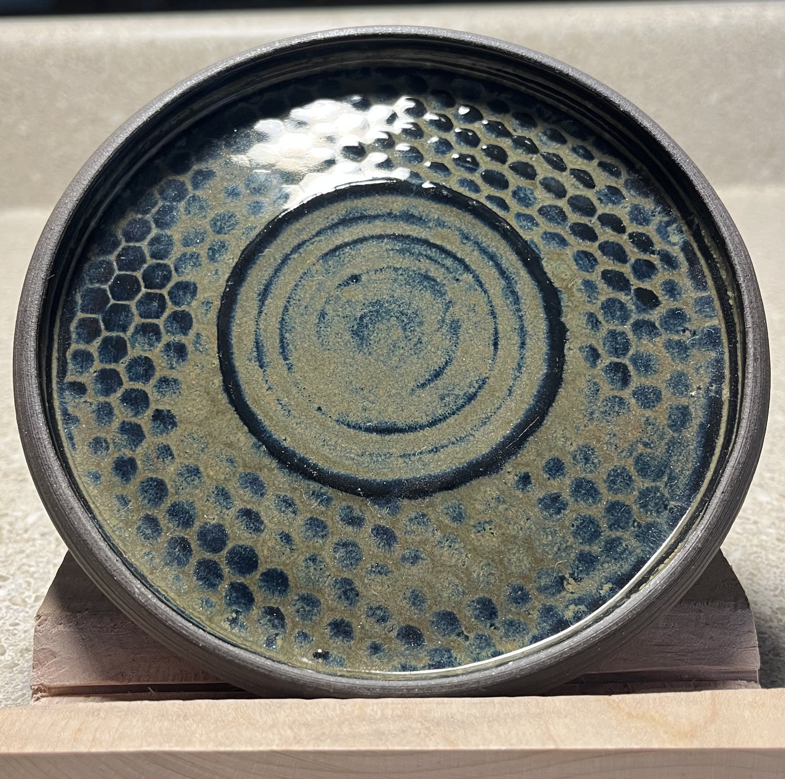 Small Dish, Honeycomb Pattern