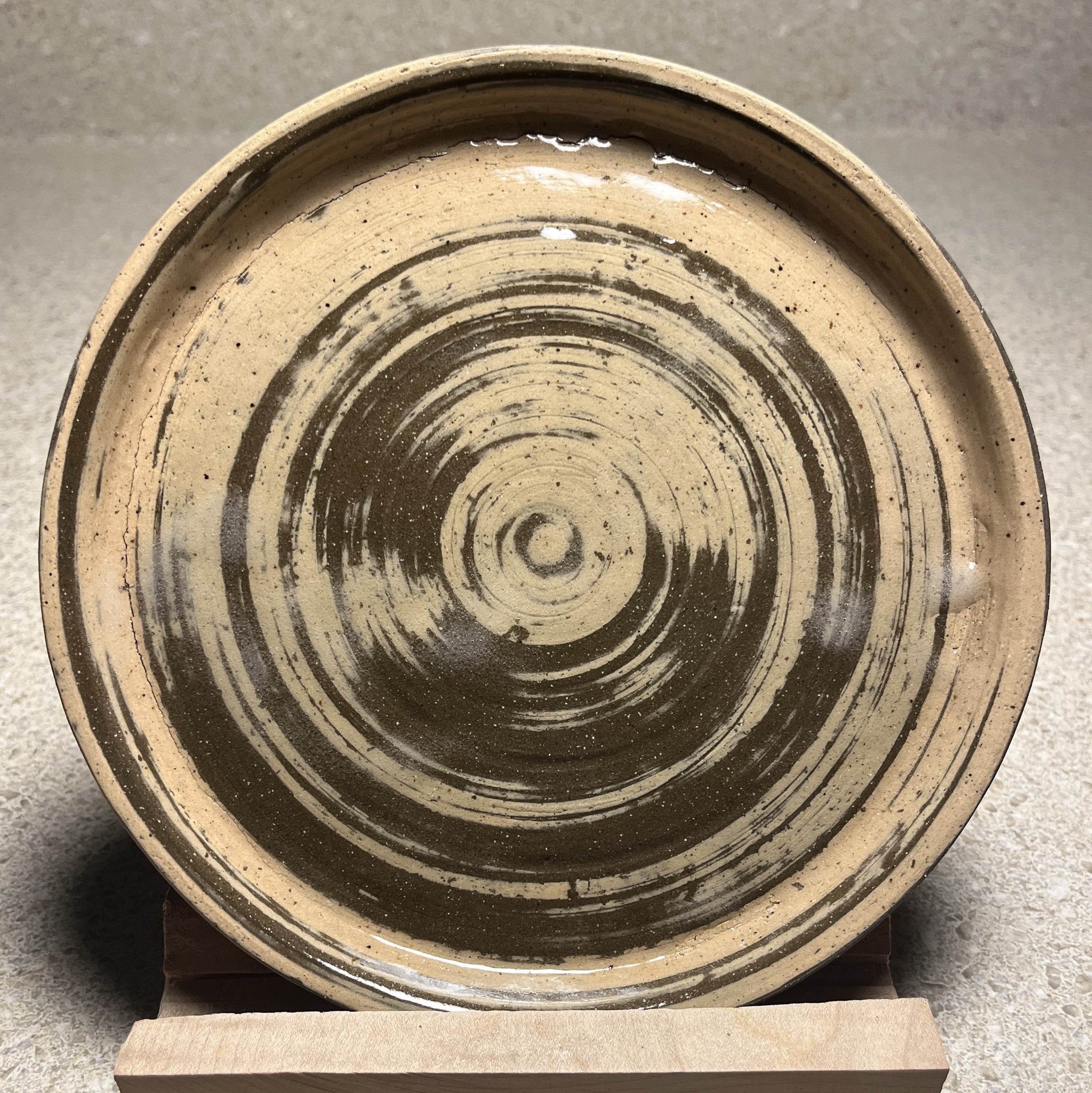 Stoneware Plate, Two-tone Clay