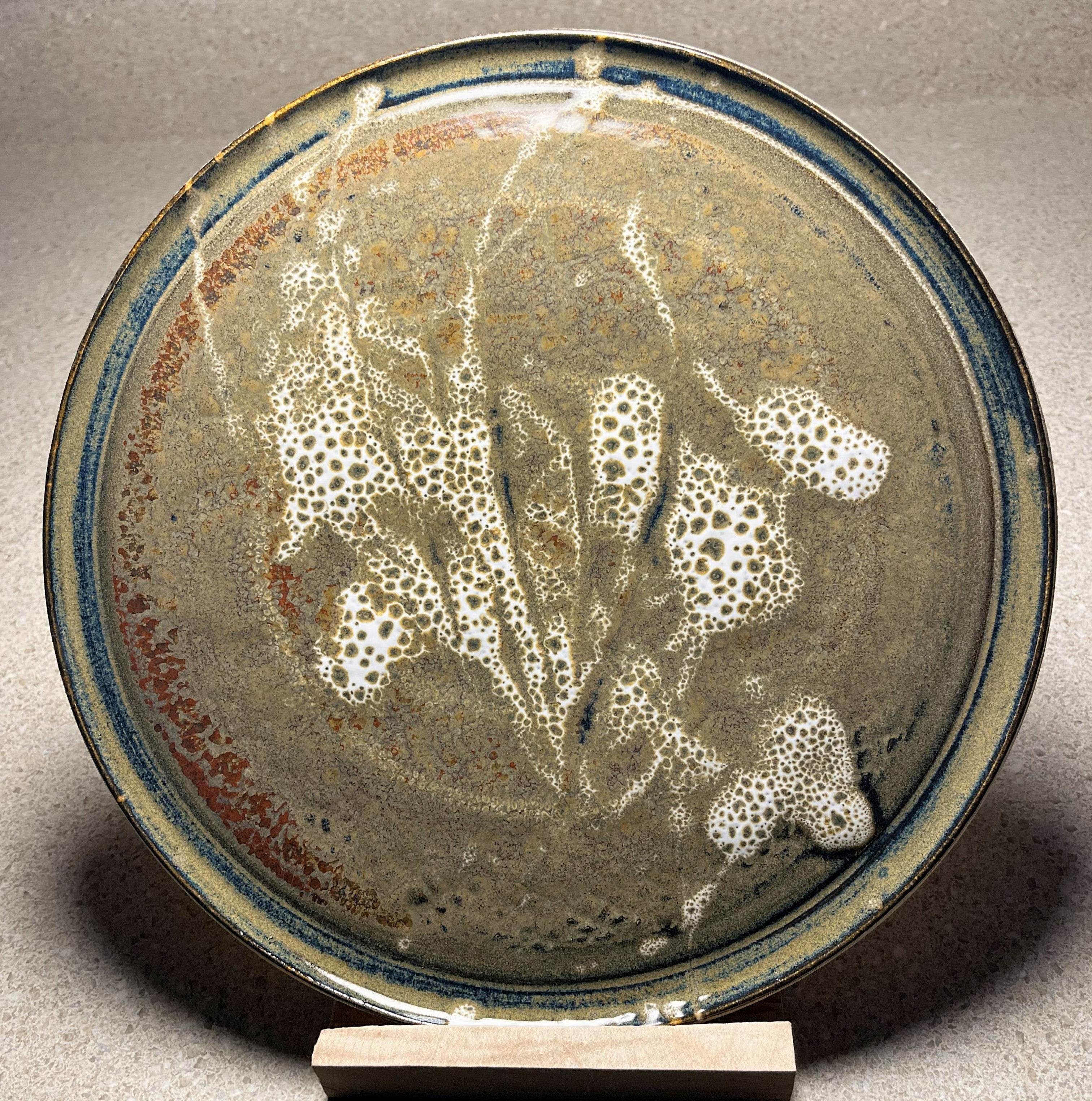 Stoneware Platter, Cordyceps