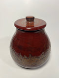 Lidded Jar, Floral Band