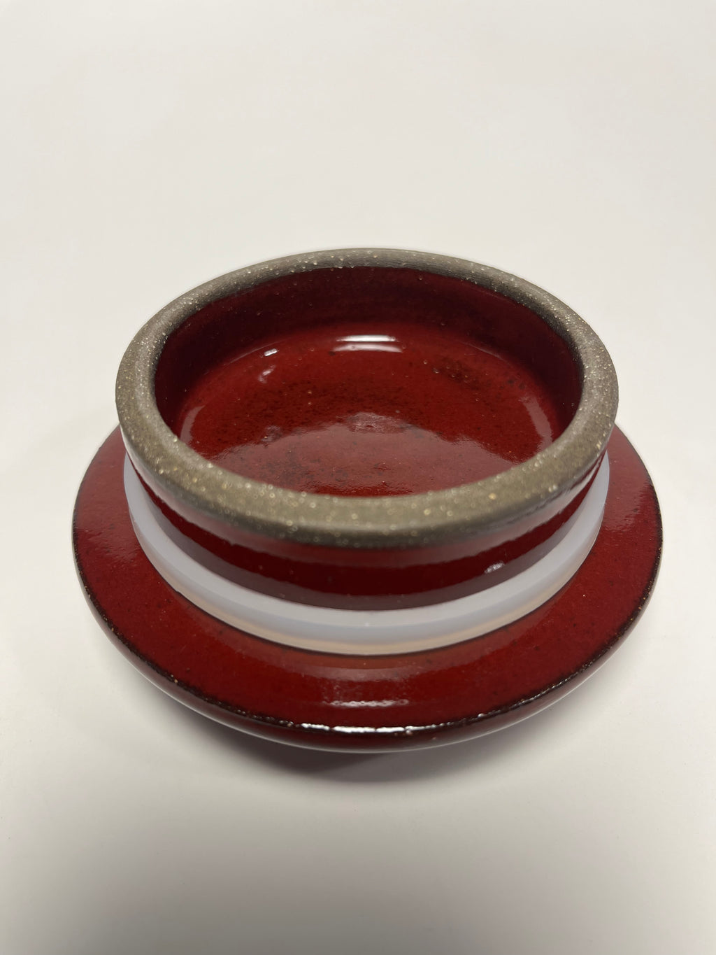 Lidded Jar, Floral Band