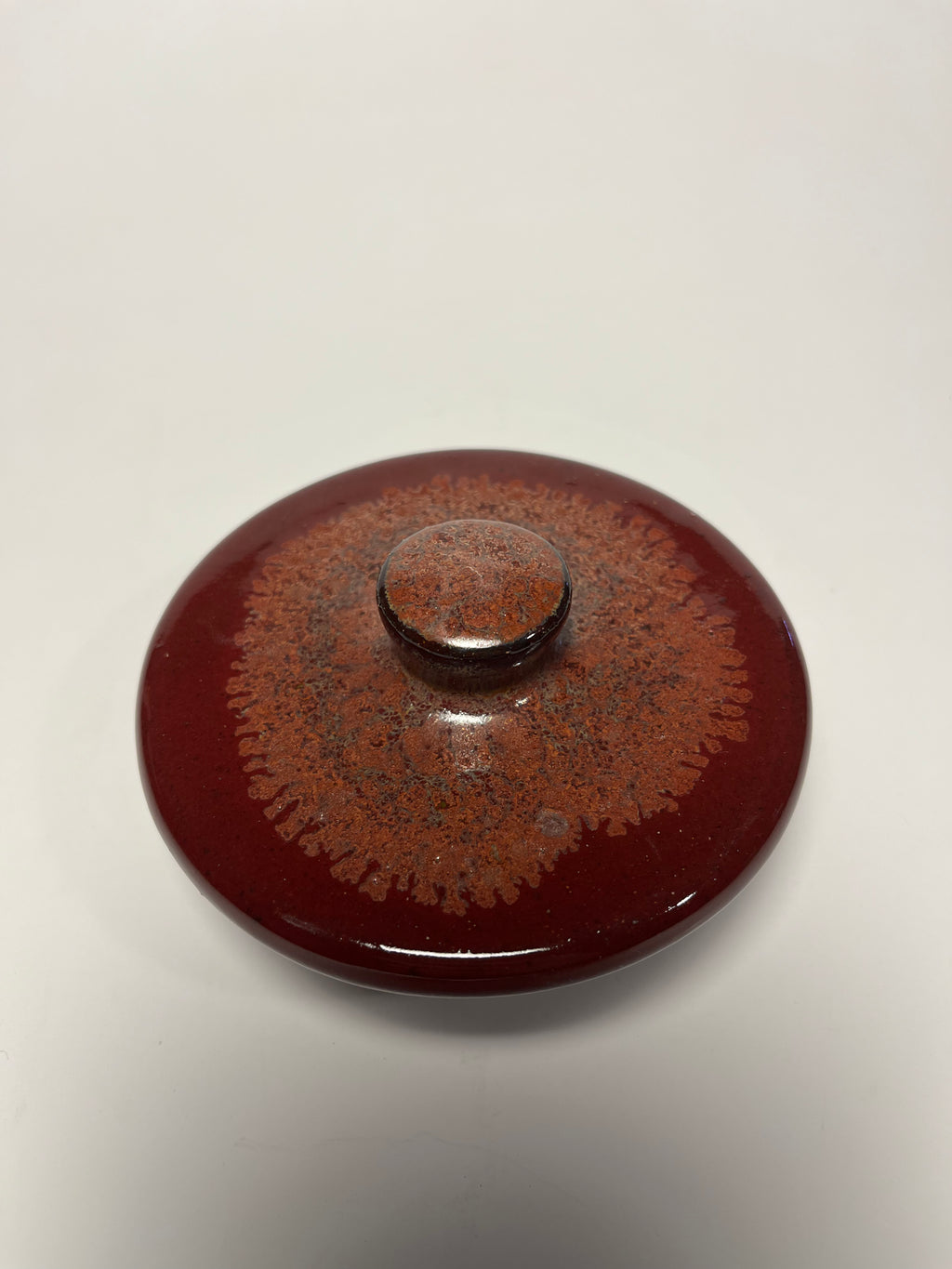 Lidded Jar, Floral Band