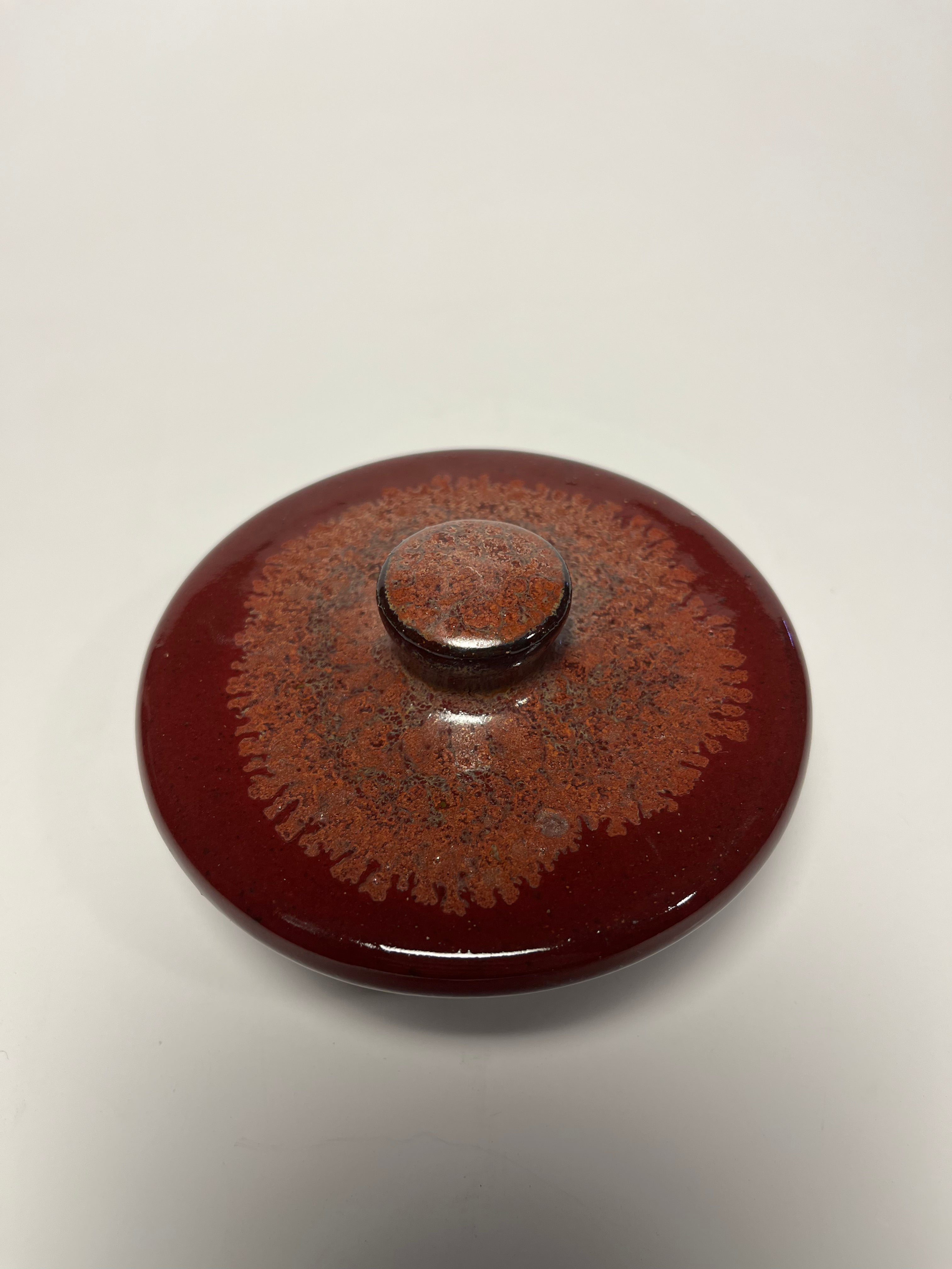 Lidded Jar, Floral Band