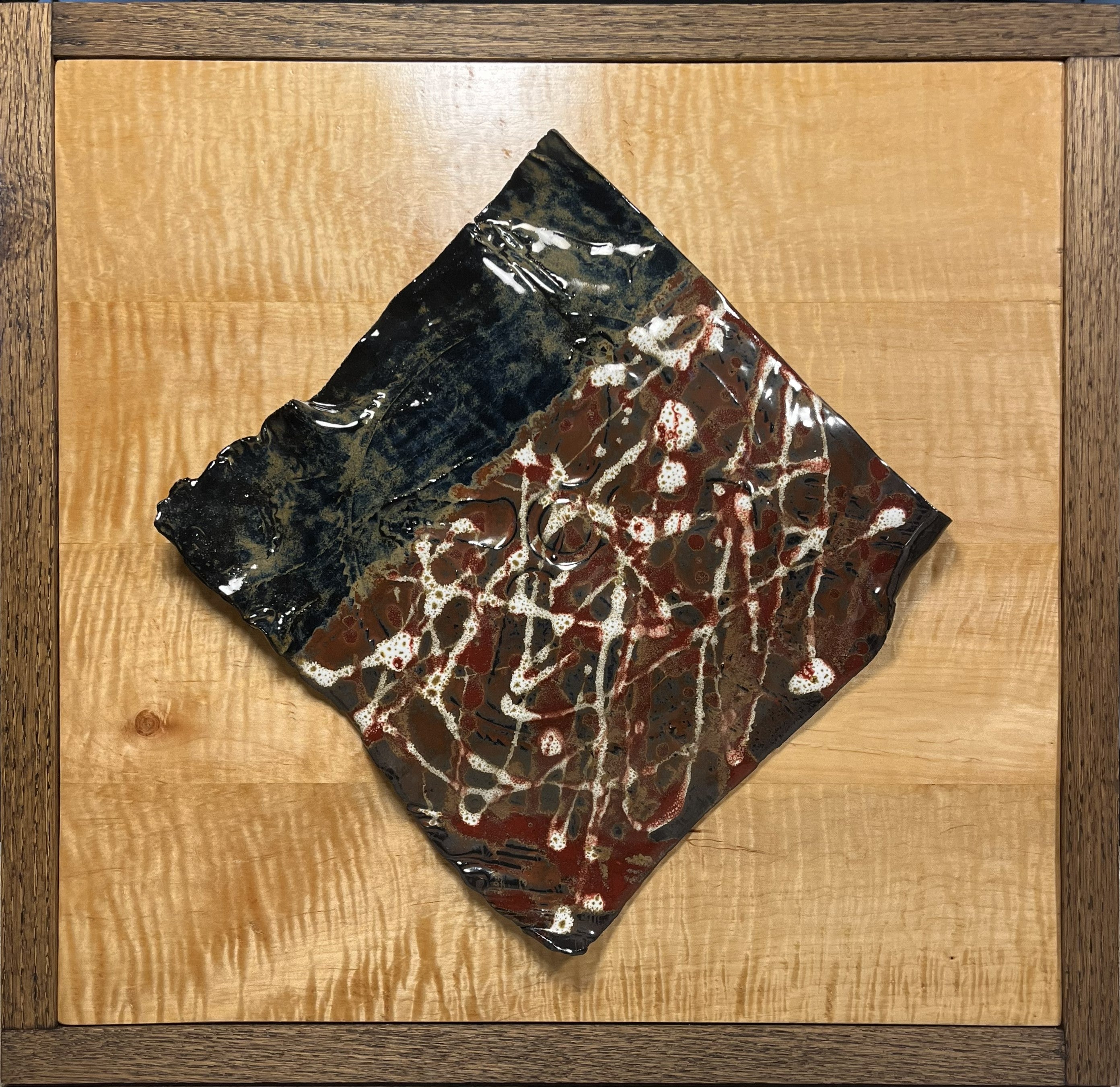 Ceramic & Wood Wall Art, "Iskender"