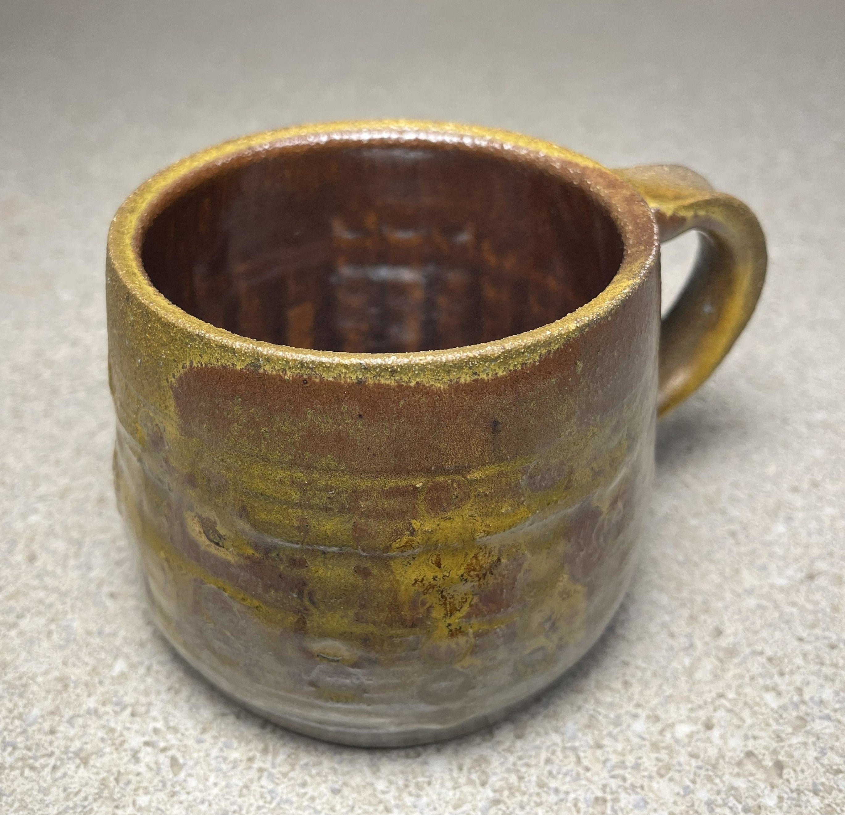 Wood-fired Mug, Circle Textured
