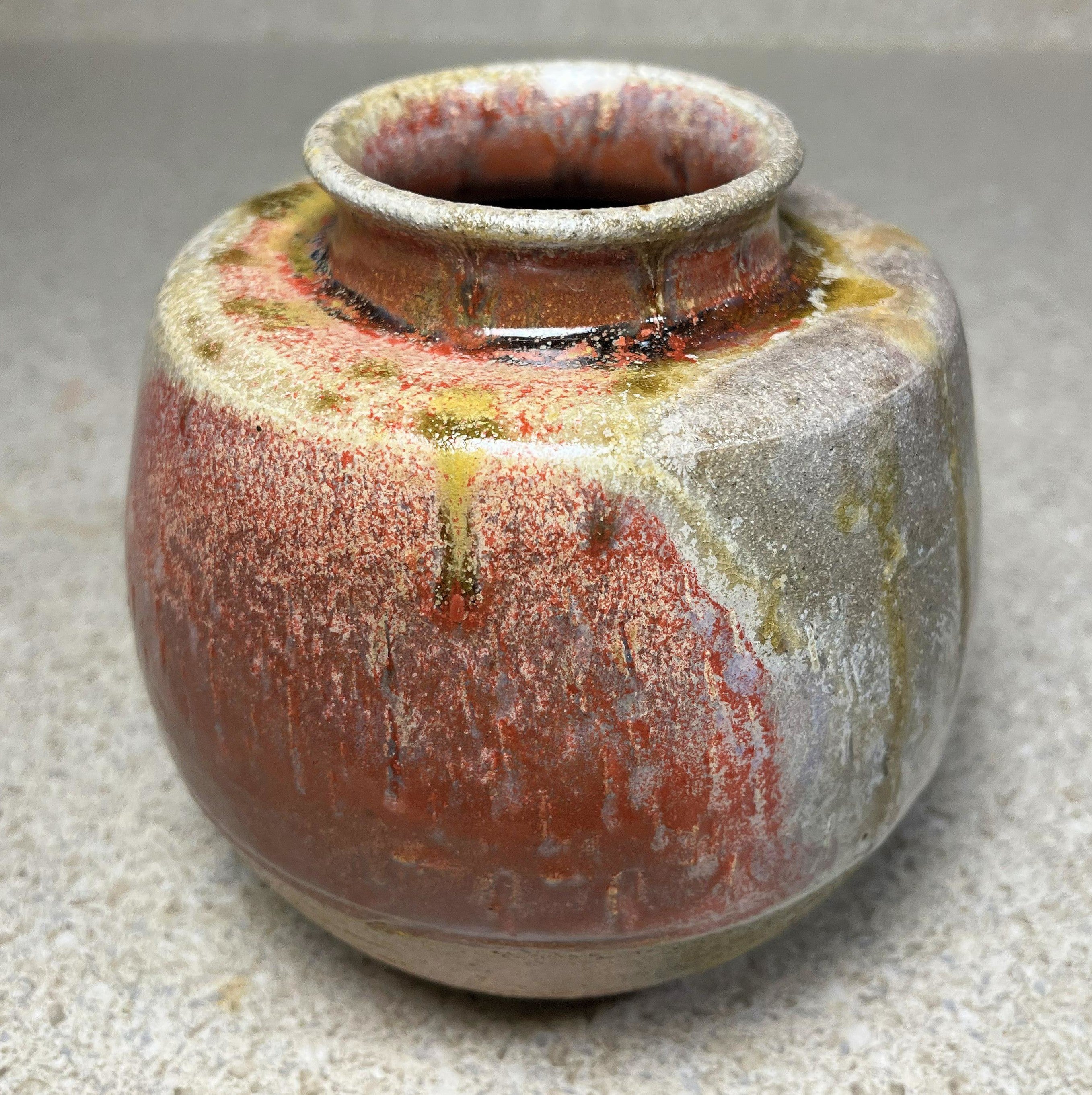 Wood-fired Vase, Drips & Patches